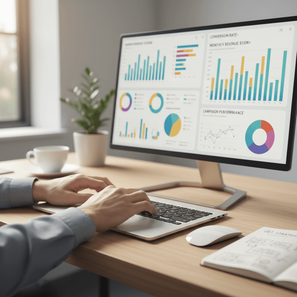 A/B testing and conversion optimization analysis dashboard